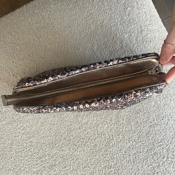 Marciano metallic sequin clutch - Picture 4 of 8